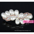 colored crystal and pearl jewelry hair ornaments hair clip